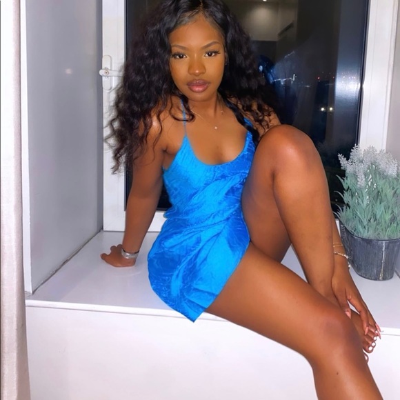 The Line by K | Flynn mini dress turquoise - Picture 6 of 12